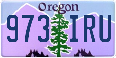 OR license plate 973IRU