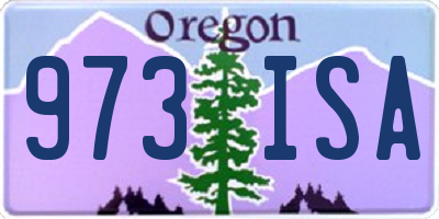 OR license plate 973ISA