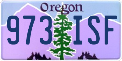 OR license plate 973ISF