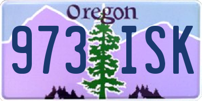 OR license plate 973ISK