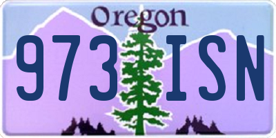 OR license plate 973ISN