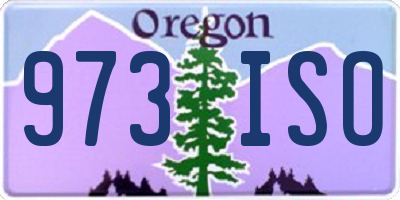 OR license plate 973ISO