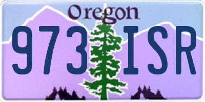 OR license plate 973ISR