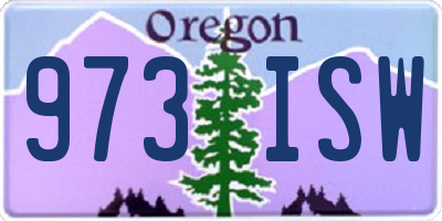 OR license plate 973ISW
