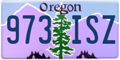 OR license plate 973ISZ