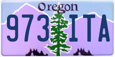 OR license plate 973ITA