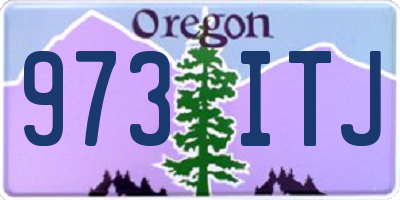 OR license plate 973ITJ