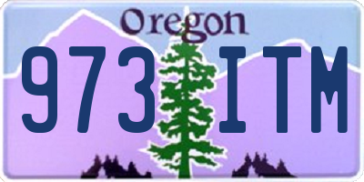 OR license plate 973ITM