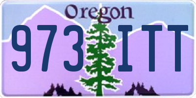 OR license plate 973ITT