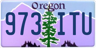 OR license plate 973ITU