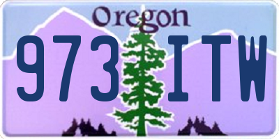 OR license plate 973ITW