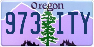 OR license plate 973ITY