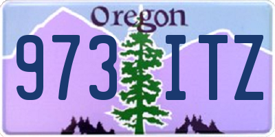 OR license plate 973ITZ