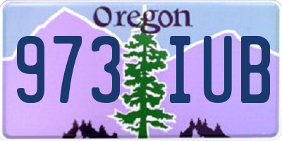 OR license plate 973IUB