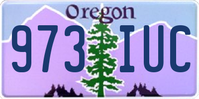 OR license plate 973IUC