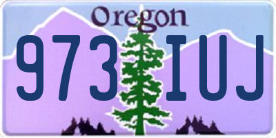 OR license plate 973IUJ