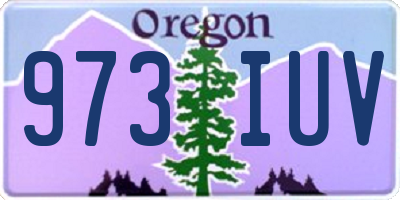 OR license plate 973IUV
