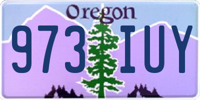 OR license plate 973IUY