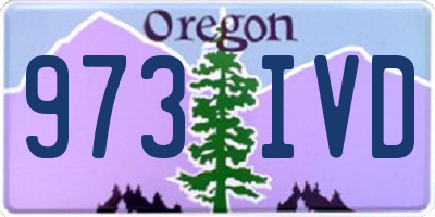 OR license plate 973IVD