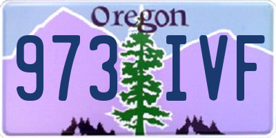OR license plate 973IVF