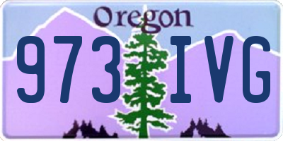 OR license plate 973IVG