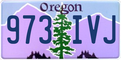 OR license plate 973IVJ