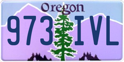 OR license plate 973IVL