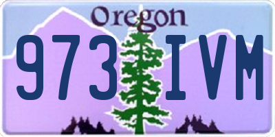OR license plate 973IVM