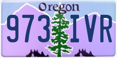OR license plate 973IVR