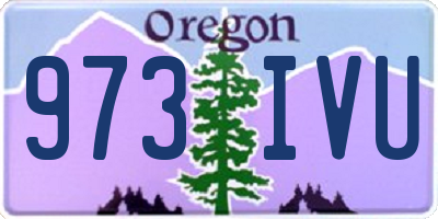 OR license plate 973IVU