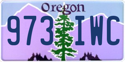 OR license plate 973IWC
