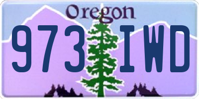 OR license plate 973IWD