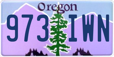 OR license plate 973IWN