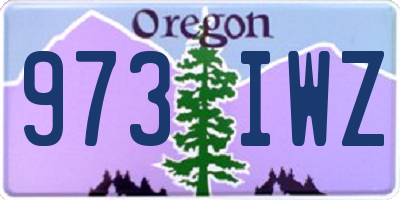 OR license plate 973IWZ