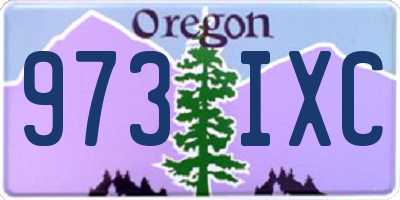 OR license plate 973IXC