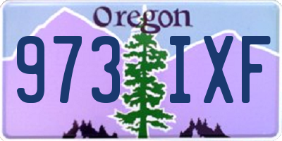 OR license plate 973IXF
