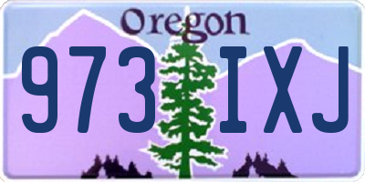 OR license plate 973IXJ