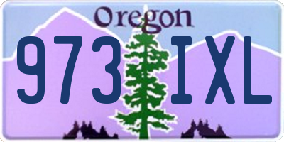 OR license plate 973IXL