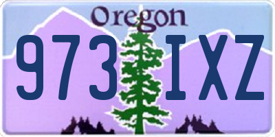 OR license plate 973IXZ