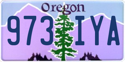 OR license plate 973IYA