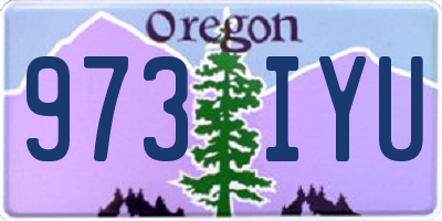 OR license plate 973IYU