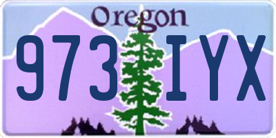 OR license plate 973IYX