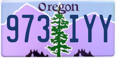 OR license plate 973IYY