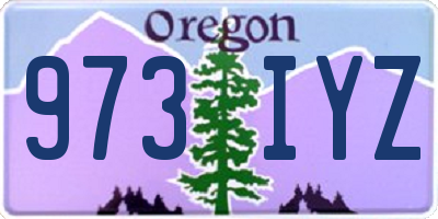 OR license plate 973IYZ