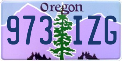 OR license plate 973IZG