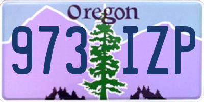 OR license plate 973IZP