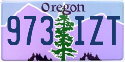 OR license plate 973IZT