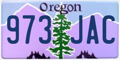 OR license plate 973JAC
