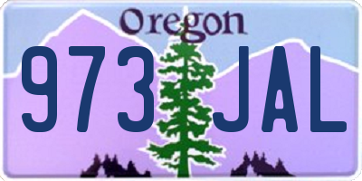 OR license plate 973JAL