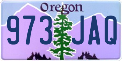 OR license plate 973JAQ